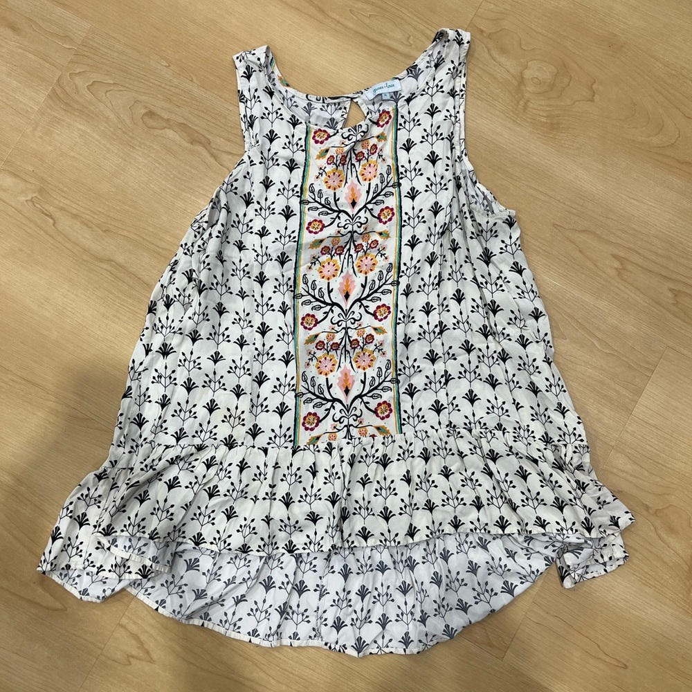Grace & Lace Floral Patterned Blouse - Size XL